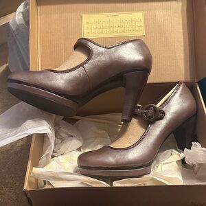Sofft Chocolate Brown Mary Jane Heels